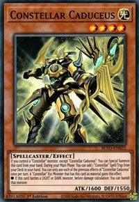 1st Edition, Blazing Vortex, Effect Monster, Light, Spellcaster, Super Rare Constellar Caduceus [BLVO-EN022] Super Rare - Trading Card World