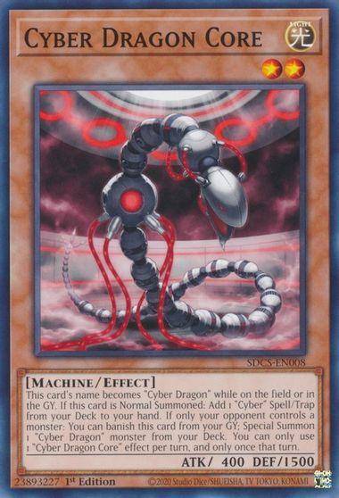 1st Edition, Common, Cyber Strike, Effect Monster, Light, Machine, Unlimited Cyber Dragon Core [SDCS-EN008] Common - Trading Card World