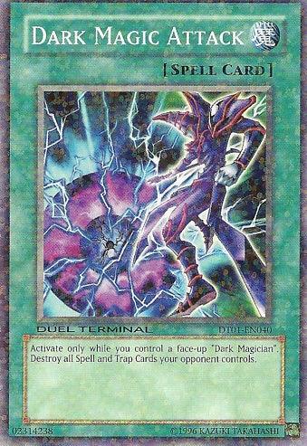 Common, Duel Terminal 1, Limited, Normal Spell, Spell Dark Magic Attack [DT01-EN040] Common - Trading Card World