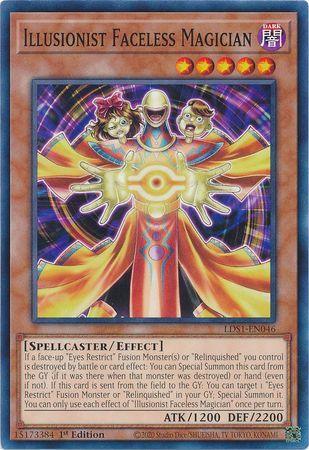 1st Edition, Common, Dark, Effect Monster, Legendary Duelists: Season 1, Spellcaster Illusionist Faceless Magician [LDS1-EN046] Common - Trading Card World