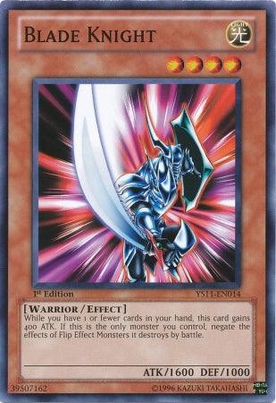 1st Edition, Common, Effect Monster, Light, Starter Deck: Dawn of the Xyz, Warrior Blade Knight [YS11-EN014] Common - Trading Card World