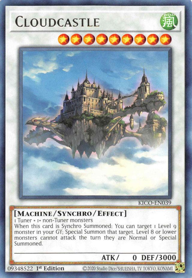1st Edition, King's Court, Machine, Rare, Synchro/Effect monster, Wind Cloudcastle [KICO-EN039] Rare - Trading Card World