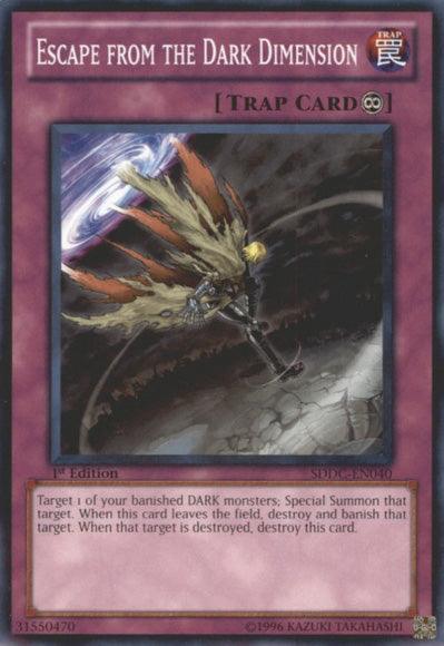 1st Edition, Common, Continuous Trap, Structure Deck: Dragons Collide, Trap, Unlimited Escape from the Dark Dimension [SDDC-EN040] Common - Trading Card World