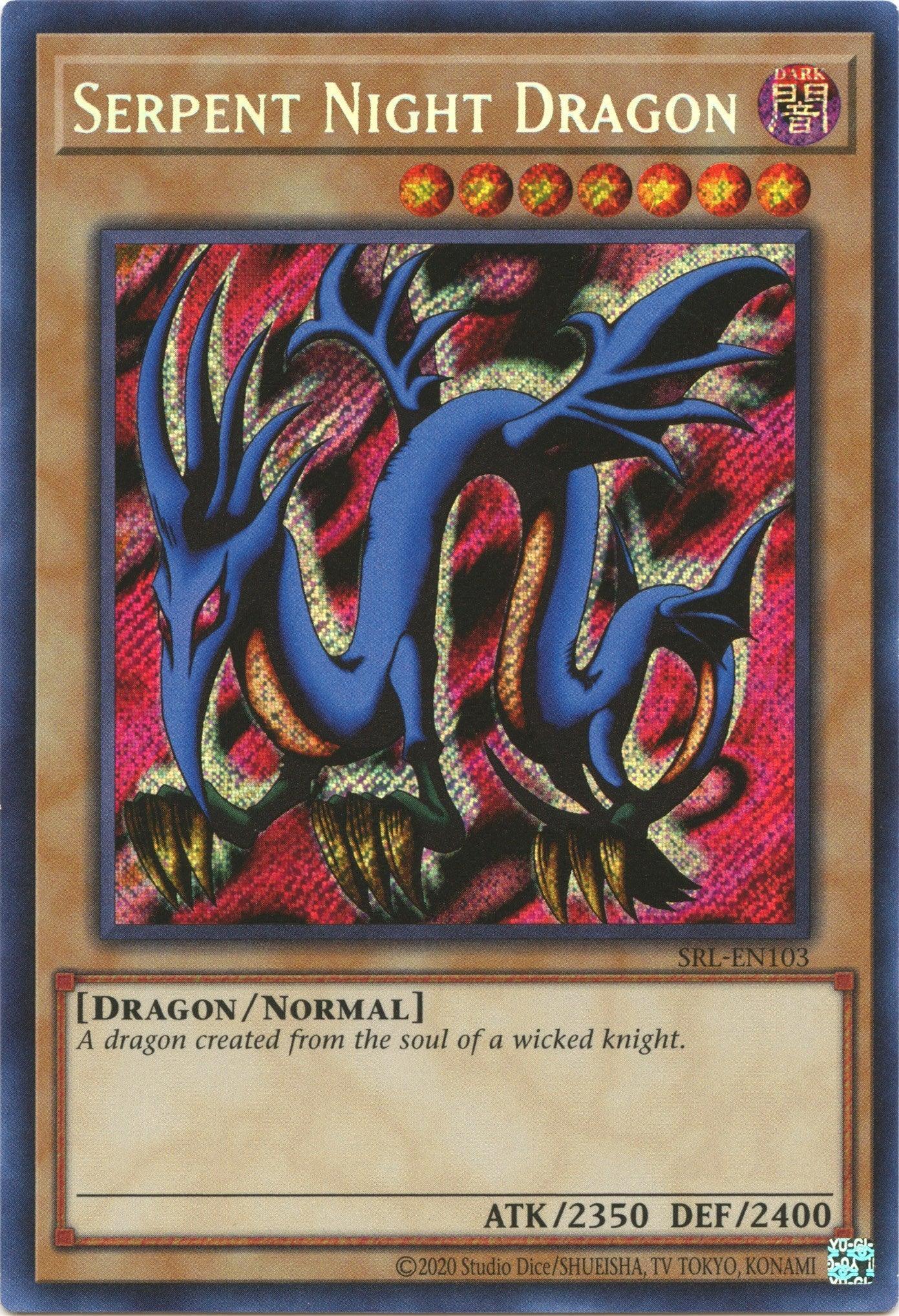 Dark, Dragon, Normal Monster, Secret Rare, Spell Ruler (25th Anniversary Edition), Unlimited Serpent Night Dragon (25th Anniversary) [SRL-EN103] Secret Rare - Trading Card World