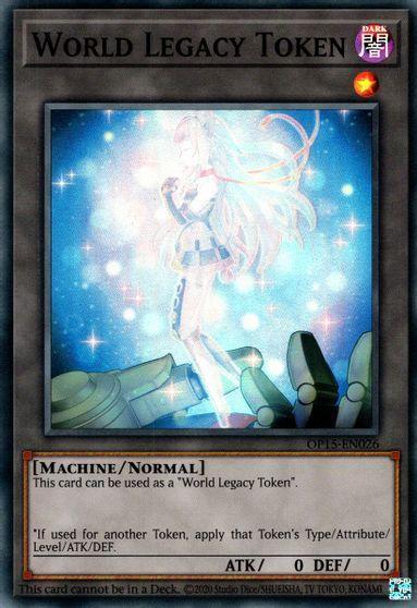 Dark, Machine, Normal, OTS Tournament Pack 15, Super Rare, Unlimited World Legacy Token [OP15-EN026] Super Rare - Trading Card World