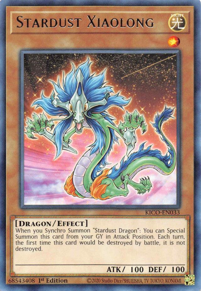 1st Edition, Dragon, Effect monster, King's Court, Light, Rare Stardust Xiaolong [KICO-EN033] Rare - Trading Card World
