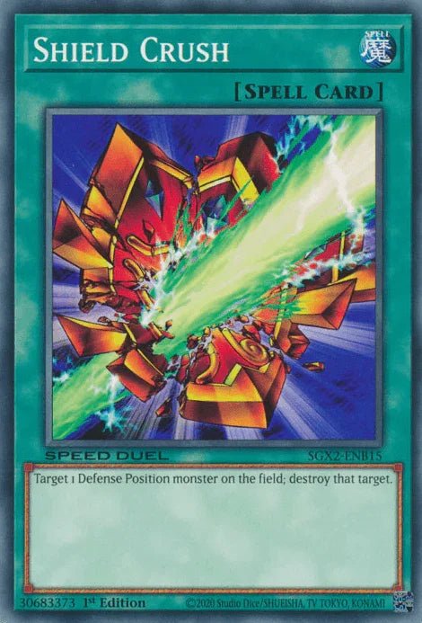 1st Edition, Common, Normal Spell, Speed Duel GX: Midterm Paradox, Spell Shield Crush [SGX2-ENB15] Common - Trading Card World