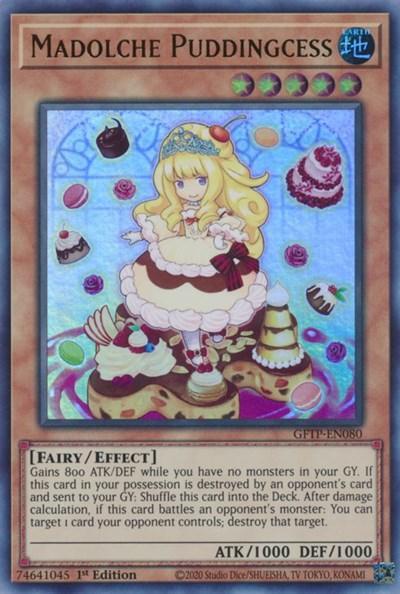1st Edition, Earth, Effect Monster, Fairy, Ghosts from the Past, Ultra Rare Madolche Puddingcess [GFTP-EN080] Ultra Rare - Trading Card World