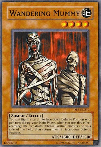Common, Dark Beginning 2, Earth, Effect Monster, Unlimited, Zombie Wandering Mummy [DB2-EN219] Common - Trading Card World