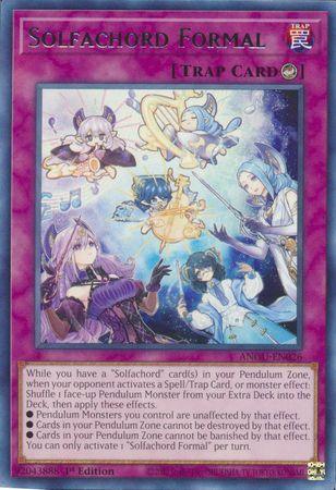 1st Edition, Ancient Guardians, Counter Trap, Rare, Trap Solfachord Formal (Rare) [ANGU-EN026] Rare - Trading Card World