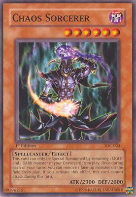 1st Edition, Common, Dark, Effect Monster, Invasion of Chaos, Spellcaster, Unlimited Chaos Sorcerer [IOC-023] Common - Trading Card World