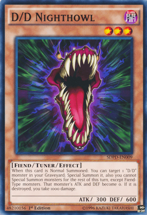 1st Edition, Common, Dark, Fiend, Structure Deck: Pendulum Domination, Tuner/Effect Monster D/D Nighthowl [SDPD-EN009] Common - Trading Card World