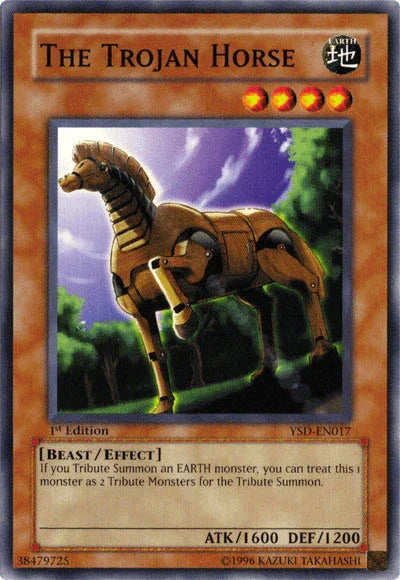1st Edition, Beast, Common, Earth, Effect Monster, Starter Deck 2006, Unlimited The Trojan Horse [YSD-EN017] Common - Trading Card World