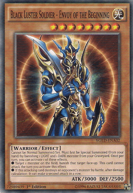 1st Edition, Common, Effect Monster, King of Games: Yugi's Legendary Decks, Light, Unlimited, Warrior Black Luster Soldier - Envoy of the Beginning [YGLD-ENA02] Common - Trading Card World
