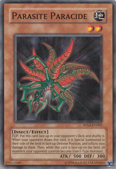 Common, Earth, Effect Monster, Insect, Retro Pack 2, Unlimited Parasite Paracide [RP02-EN002] Common - Trading Card World