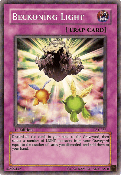 1st Edition, Ancient Sanctuary, Common, Normal Trap, Trap, Unlimited Beckoning Light [AST-053] Common - Trading Card World