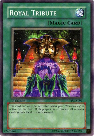 1st Edition, Common, Normal Spell, Pharaonic Guardian, Spell, Unlimited Royal Tribute [PGD-091] Common - Trading Card World