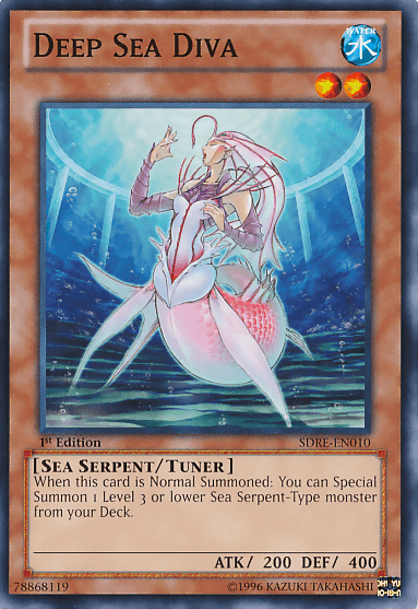 1st Edition, Common, Sea Serpent, Structure Deck: Realm of the Sea Emperor, Tuner Monster, Water Deep Sea Diva [SDRE-EN010] Common - Trading Card World