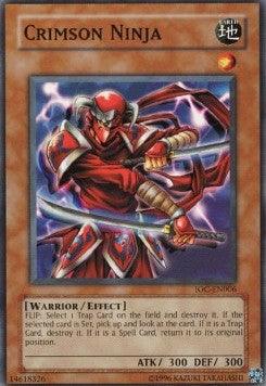 Common, Earth, Effect Monster, Invasion of Chaos, Unlimited, Warrior Crimson Ninja [IOC-EN006] Common - Trading Card World