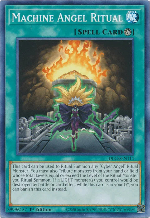 1st Edition, Common, Dragons of Legend: The Complete Series, Ritual Spell, Spell Machine Angel Ritual [DLCS-EN111] Common - Trading Card World