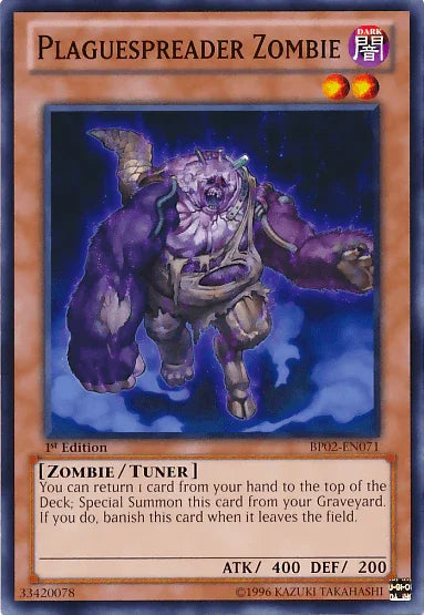 1st Edition, Battle Pack 2: War of the Giants, Dark, Effect Monster, Mosaic Rare, Unlimited, Zombie Plaguespreader Zombie [BP02-EN071] Mosaic Rare - Trading Card World