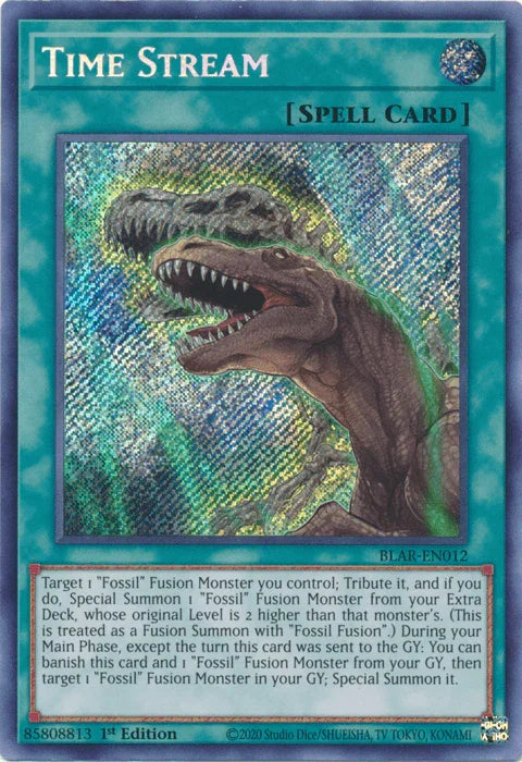 1st Edition, Battles of Legend: Armageddon, Normal Spell, Secret Rare, Spell Time Stream [BLAR-EN012] Secret Rare - Trading Card World