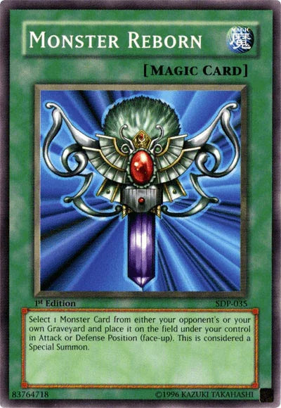 1st Edition, Common, Normal Spell, Spell, Starter Deck: Pegasus, Unlimited Monster Reborn [SDP-035] Common - Trading Card World