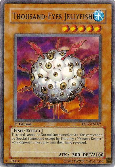 1st Edition, Effect Monster, Fish, Rare, Tactical Evolution, Unlimited, Water Thousand-Eyes Jellyfish [TAEV-EN082] Rare - Trading Card World