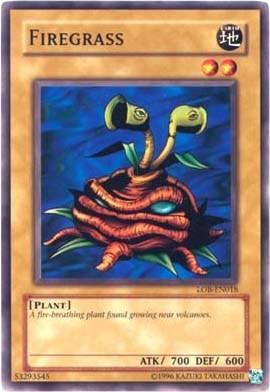 Common, Earth, Normal Monster, Plant, The Legend of Blue Eyes White Dragon, Unlimited Firegrass [LOB-EN018] Common - Trading Card World