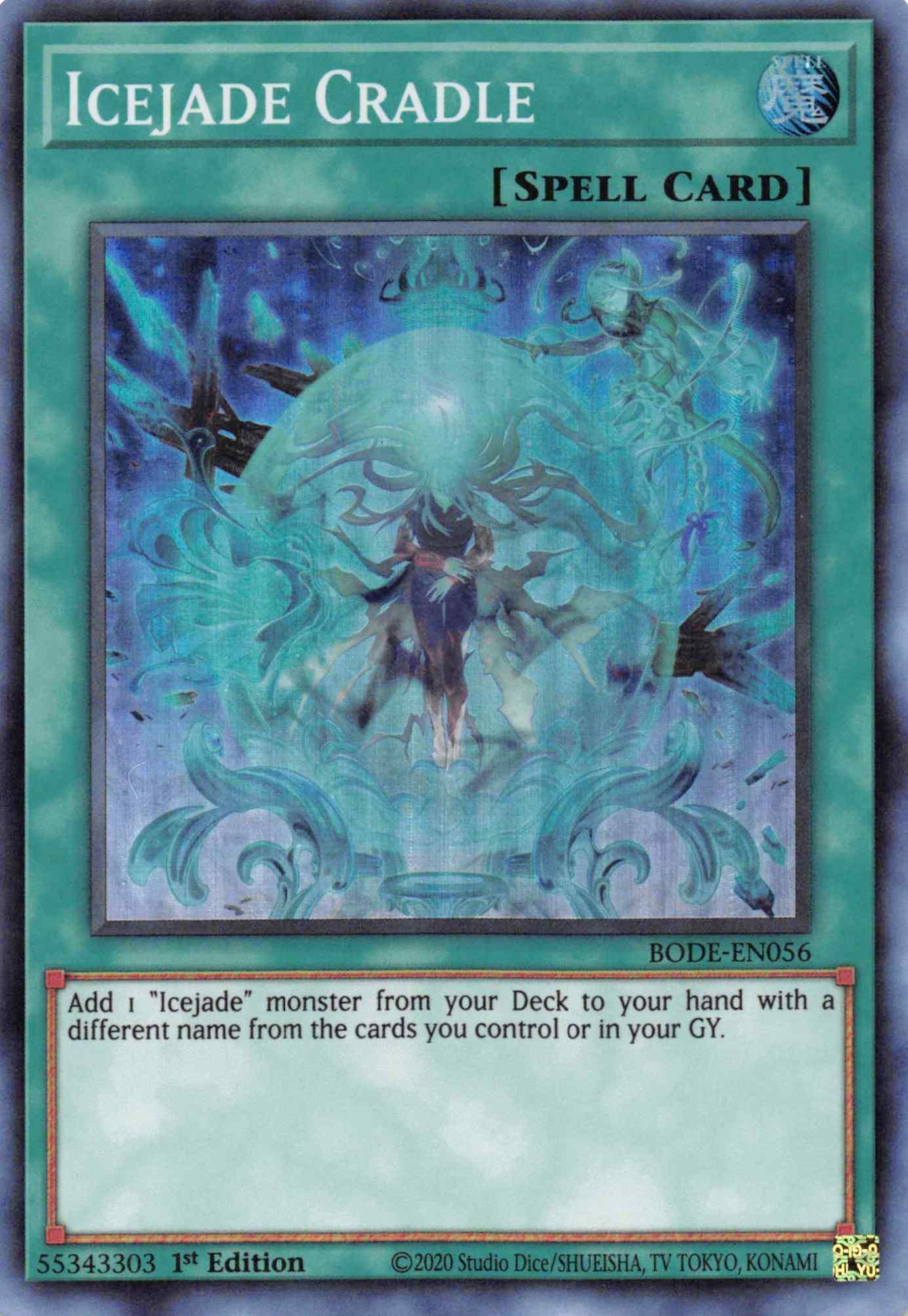 1st Edition, Burst of Destiny, Normal Spell, Spell, Super Rare Icejade Cradle [BODE-EN056] Super Rare - Trading Card World