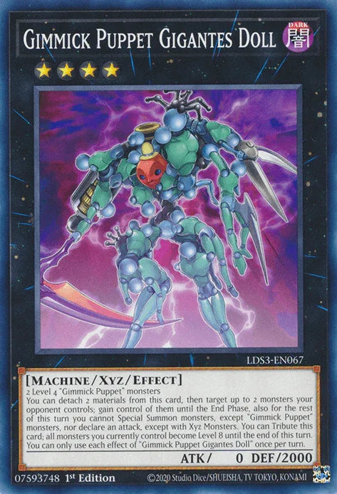 1st Edition, Common, Dark, Legendary Duelists: Season 3, Machine, Xyz/Effect Monster Gimmick Puppet Gigantes Doll [LDS3-EN067] Common - Trading Card World