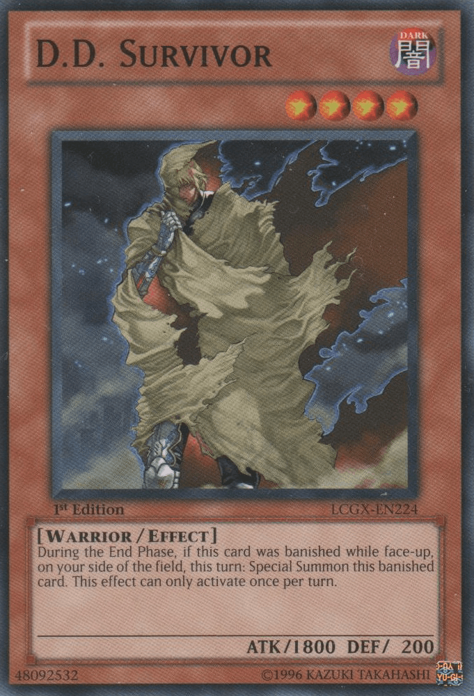 1st Edition, Common, Dark, Effect Monster, Legendary Collection 2, Unlimited, Warrior D.D. Survivor [LCGX-EN224] Common - Trading Card World