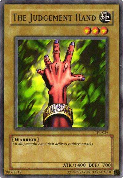 Common, Earth, Normal Monster, Tournament Pack 1, Unlimited, Warrior The Judgement Hand [TP1-026] Common - Trading Card World