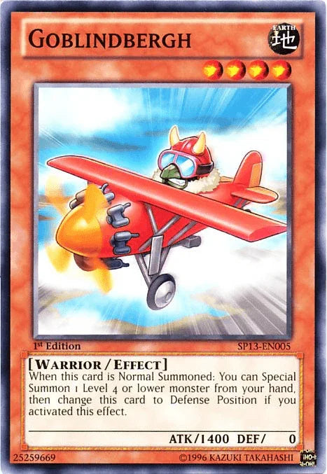 1st Edition, Common, Earth, Effect Monster, Star Pack 2013, Unlimited, Warrior Goblindbergh [SP13-EN005] Common - Trading Card World