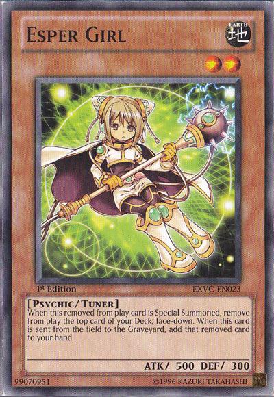 1st Edition, Common, Earth, Extreme Victory, Psychic, Tuner Monster, Unlimited Esper Girl [EXVC-EN023] Common - Trading Card World