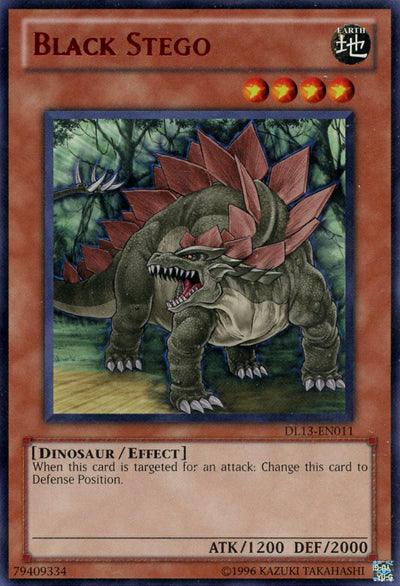Dinosaur, Duelist League Promo, Earth, Effect Monster, Rare, Unlimited Black Stego (Red) [DL13-EN011] Rare - Trading Card World
