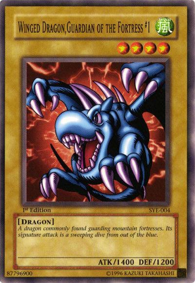 1st Edition, Common, Dragon, Normal Monster, Starter Deck: Yugi Evolution, Unlimited, Wind Winged Dragon, Guardian of the Fortress #1 [SYE-004] Common - Trading Card World