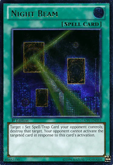 1st Edition, Galactic Overlord, Normal Spell, Spell, Ultimate Rare, Unlimited Night Beam [GAOV-EN055] Ultimate Rare - Trading Card World