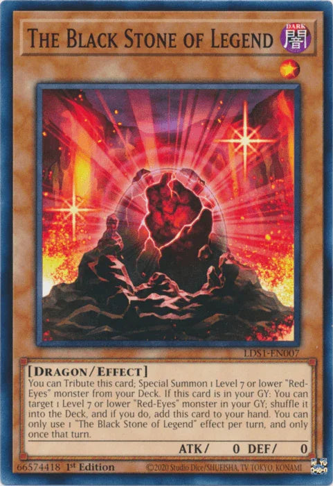 1st Edition, Common, Dark, Dragon, Effect Monster, Legendary Duelists: Season 1 The Black Stone of Legend [LDS1-EN007] Common - Trading Card World