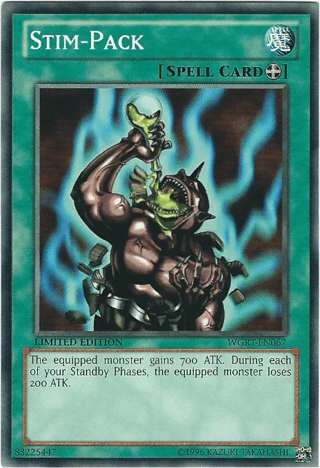 Battle Pack 2: War of the Giants Reinforcements, Common, Equip Spell, Limited, Spell Stim-Pack [WGRT-EN067] Common - Trading Card World