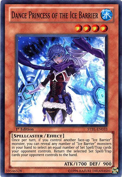 1st Edition, Effect Monster, Spellcaster, Starstrike Blast, Super Rare, Unlimited, Water Dance Princess of the Ice Barrier [STBL-EN033] Super Rare - Trading Card World