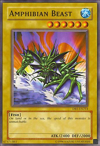 Common, Dark Beginning 1, Fish, Normal Monster, Unlimited, Water Amphibian Beast [DB1-EN211] Common - Trading Card World