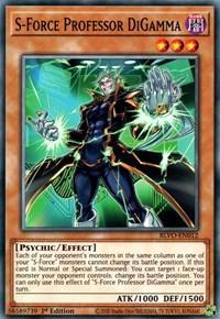 1st Edition, Blazing Vortex, Common, Dark, Effect Monster, Psychic S-Force Professor DiGamma [BLVO-EN012] Common - Trading Card World
