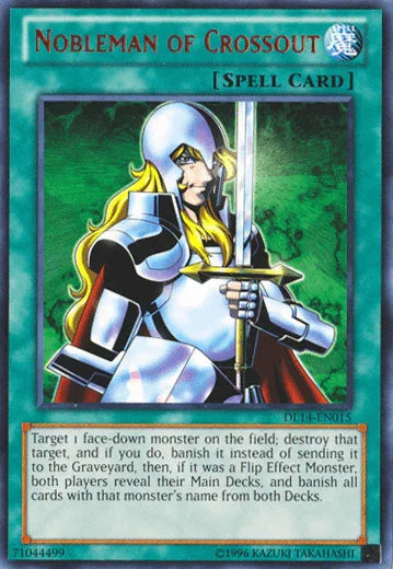 Duelist League Promo, Normal Spell, Rare, Spell, Unlimited Nobleman of Crossout (Red) [DL14-EN015] Rare - Trading Card World