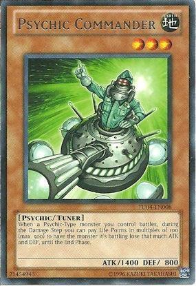 Earth, Psychic, Rare, Tuner Monster, Turbo Pack: Booster Four, Unlimited Psychic Commander [TU04-EN008] Rare - Trading Card World