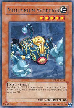 Dark Revelation Volume 3, Earth, Effect Monster, Insect, Rare, Unlimited Millennium Scorpion [DR3-EN189] Rare - Trading Card World