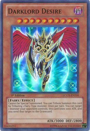 1st Edition, Dark, Effect Monster, Fairy, Legendary Collection 2, Super Rare, Unlimited Darklord Desire [LCGX-EN210] Super Rare - Trading Card World