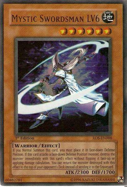 1st Edition, Earth, Effect Monster, Rise of Destiny, Ultra Rare, Unlimited, Warrior Mystic Swordsman LV6 [RDS-EN008] Ultra Rare - Trading Card World