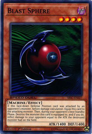 1st Edition, Common, Dark, Effect Monster, Machine, Speed Duel: Scars of Battle Blast Sphere [SBSC-EN027] Common - Trading Card World