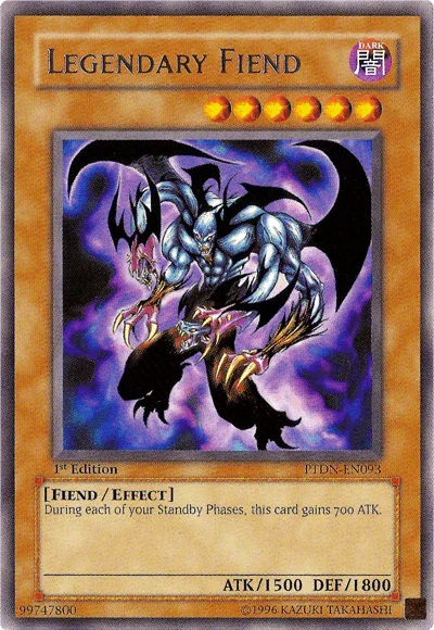1st Edition, Dark, Effect Monster, Fiend, Phantom Darkness, Rare, Unlimited Legendary Fiend [PTDN-EN093] Rare - Trading Card World
